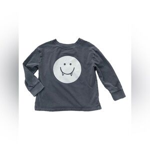 Little Co. Size 4T Vampire Smiley Face Halloween Organic Long Sleeve Tee